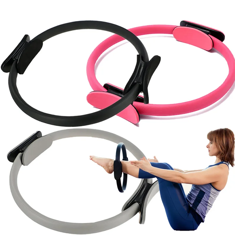 Pilates Yoga Resistance Ring - ピラティスリング、ホームレジスタンストレーナー、太ももを細くする、肩を開く、背中を美しくする、ヨガマジックリングシェイプツール