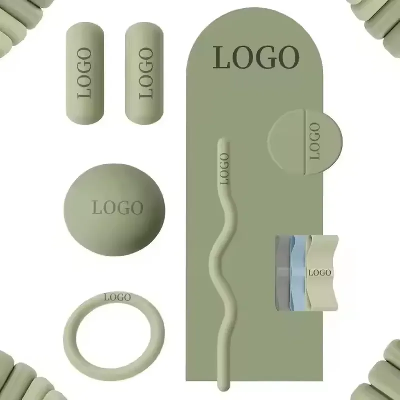 Pilates Yoga Logo - カスタムロゴ入りバーベルビームシリコンダンベルパワーリングヨガマットホームジムフィットネスセットヨガピラティスアクセサリー