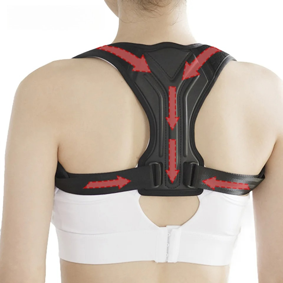 Posture Pole Corrector - 通気性のある猫背矯正ベルト 座っているときも見えない矯正ベルト 背中姿勢矯正ベルト 脊柱側弯症 高肩低肩