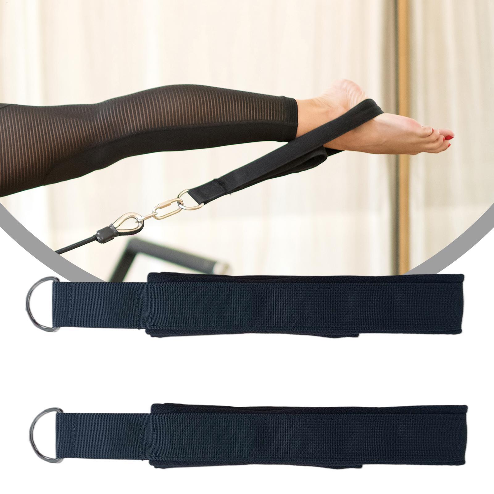 Pilates Yoga Resistance Ring - ダブルリング弾性ヨガピラティスベッドエクササイズアクセサリー足首バックルピラティスストレッチストラップ抵抗バンド弾性コード