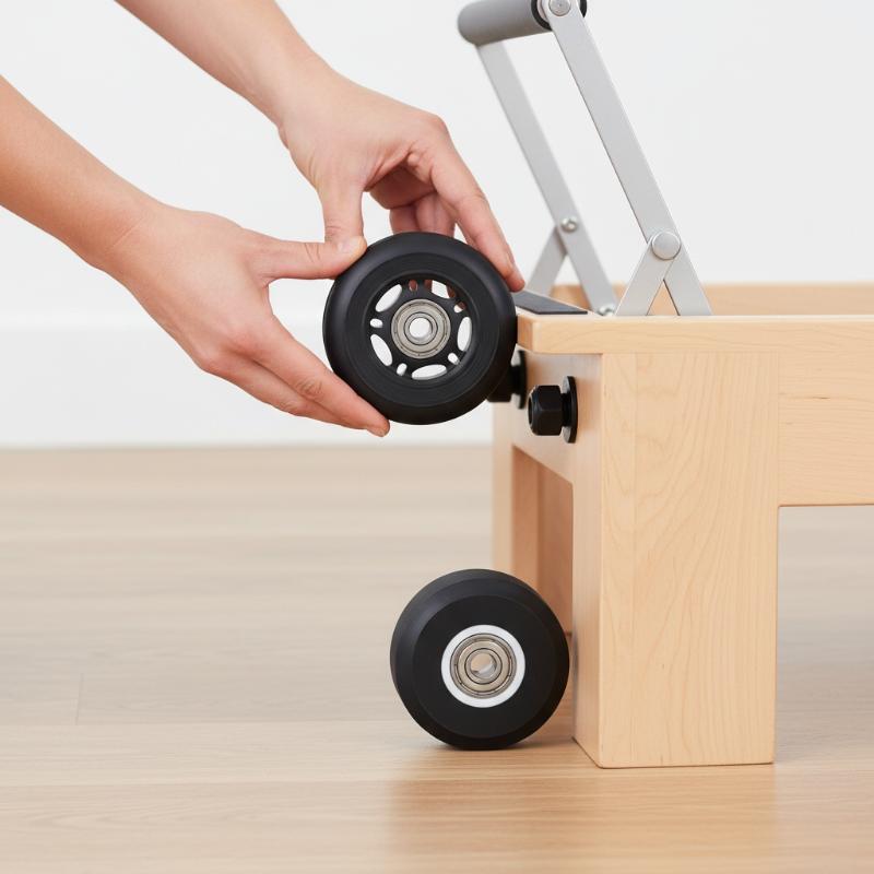 Pilates & Yoga With Harna - ピラティスリフォーマーホイール、ピラティスコアベッドパーツサイレントローラーベアリングホイール、家庭用ワークアウトジムフィットネスエクササイズ機器用
