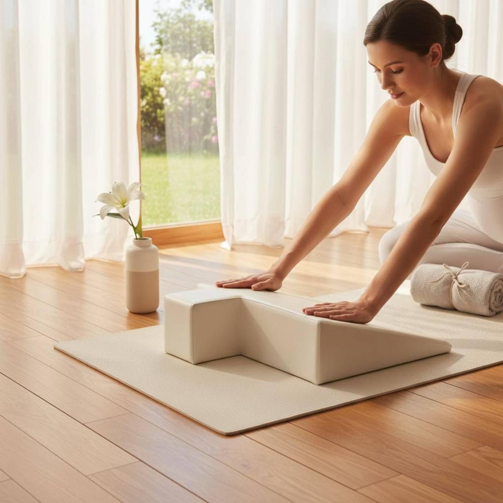 Pilates & Yoga With Harna - マタニティサポートクッション高密度フォームエクササイズピローフィットネスピラティスアクセサリーピラティスリフォーマーベッド用妊娠中用