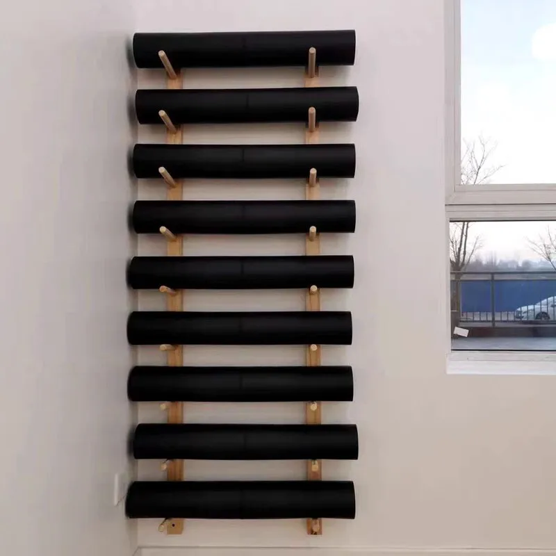 Pilates Yoga Garage - ヨガスタジオウォールラック、大容量ハンギングストレージシステム、ヨガマットとピラティス機器、ジムホームオーガナイザー