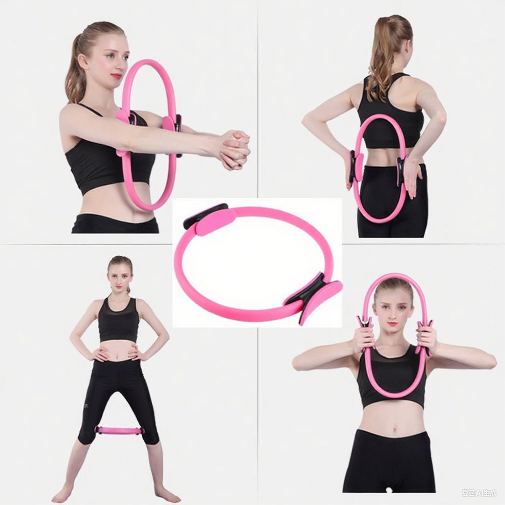 Pilates Yoga Resistance Ring - ピラティスリング フィットネスリング ポータブルヨガリング フィットネスサークル 柔軟な抵抗運動器具 太もも、腹筋、脚用