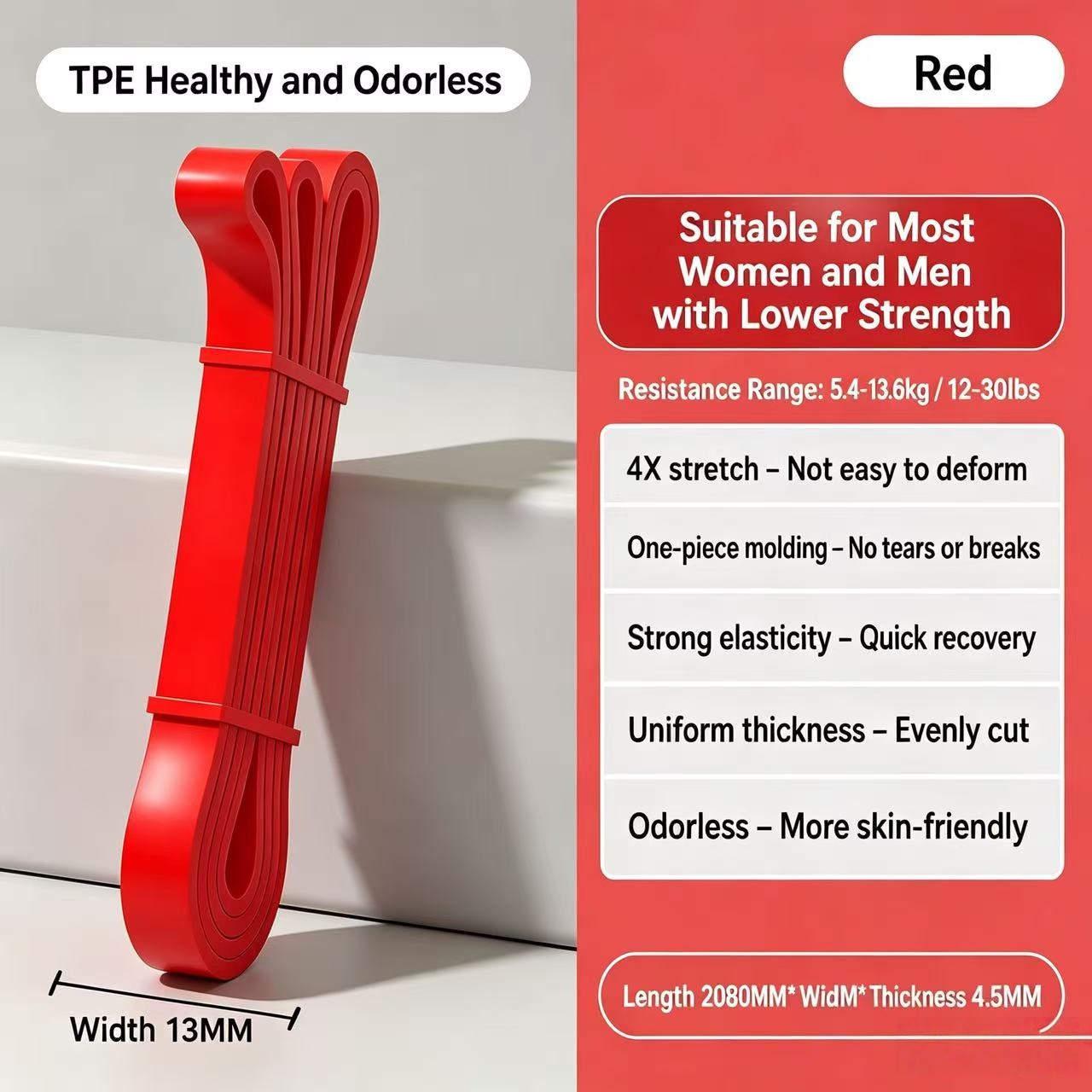 TPEレジスタンスバンド 6段階強度 エクササイズバンド プ - Difference Pilates And Yoga のレビューと価格