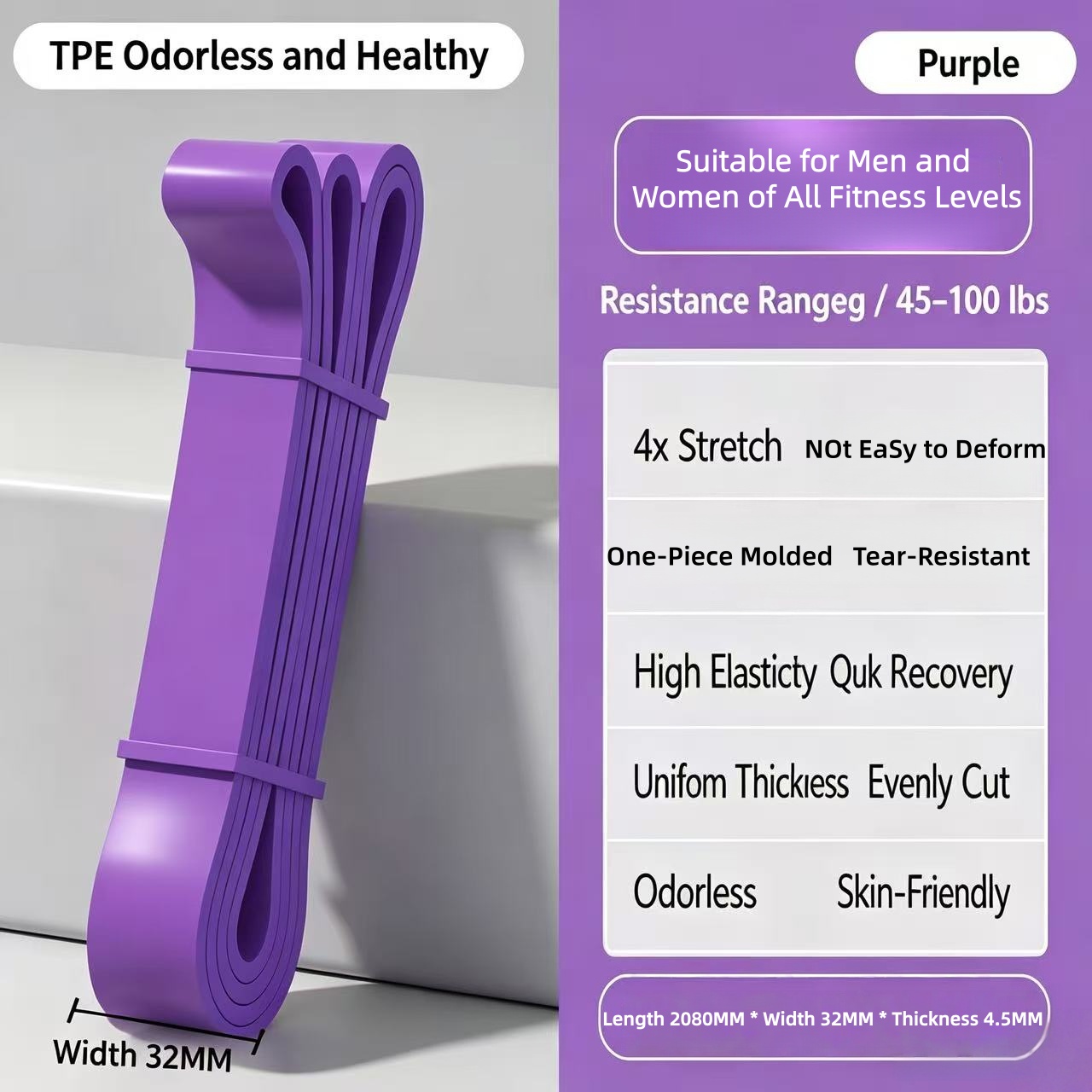TPEレジスタンスバンド 6段階強度 エクササイズバンド プ - Difference Pilates And Yoga のレビューと価格