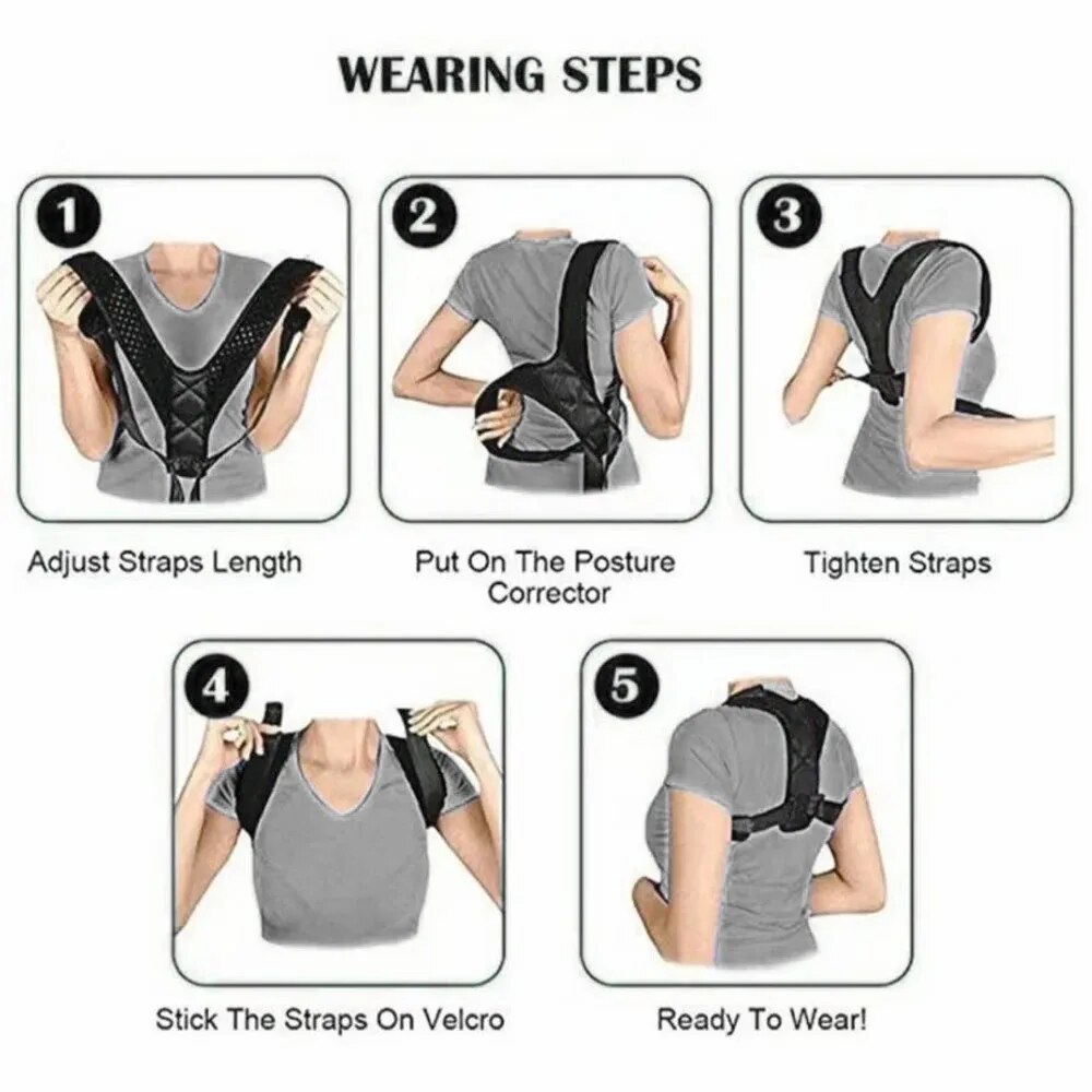 背筋矯正ベルト 猫背防止 座り姿勢矯正 男女兼用 通気性 ボ - Posture Pole Corrector のレビューと価格
