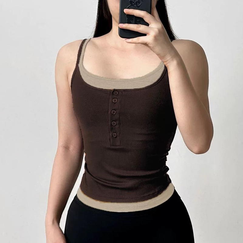 カラーブロック フェイクツーピース スポーティブラレット リ - Pilates Yoga Jacket のレビューと価格