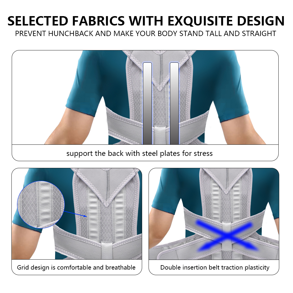 調整可能な脊柱側弯症姿勢矯正コルセット、背部装具、腰椎サポー - Posture Pole Corrector のレビューと価格
