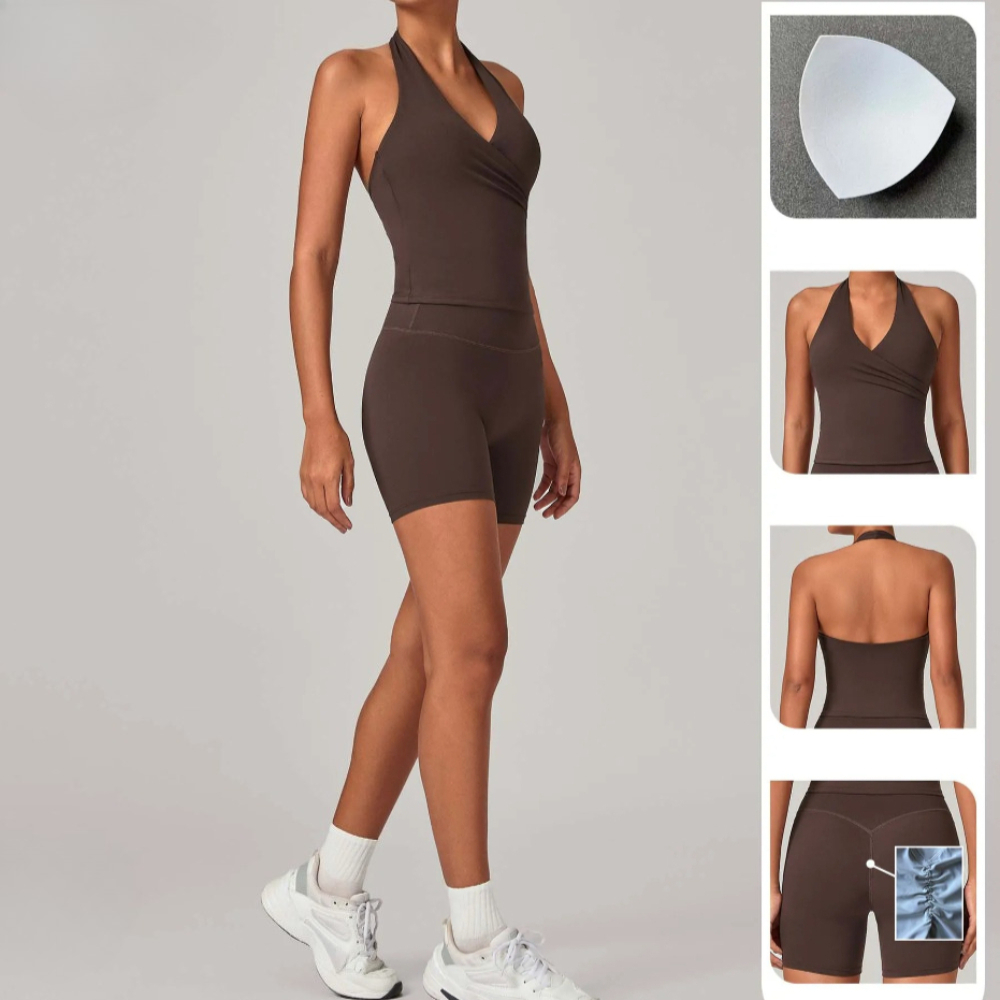 2ピース レディース ジム ジョギング スポーツセット ハイ - Pilates Yoga Gear のレビューと価格