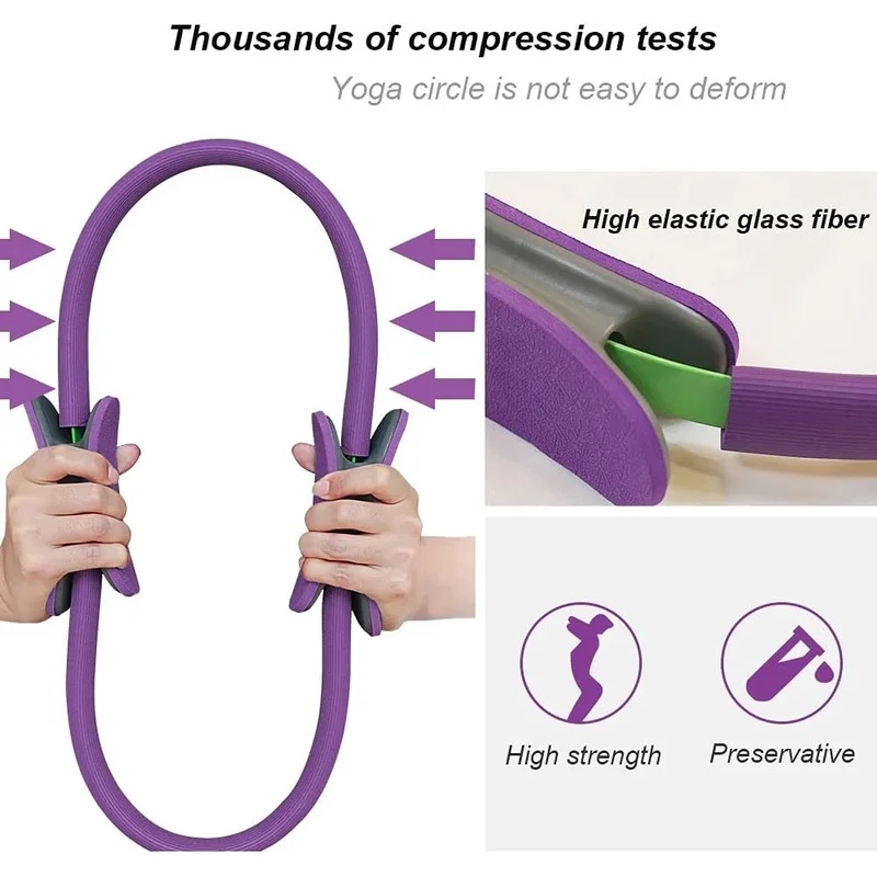 1Pc ノンスリップヨガピラティス抵抗リングフィットネス整形 - Pilates Yoga Resistance Ring のレビューと価格