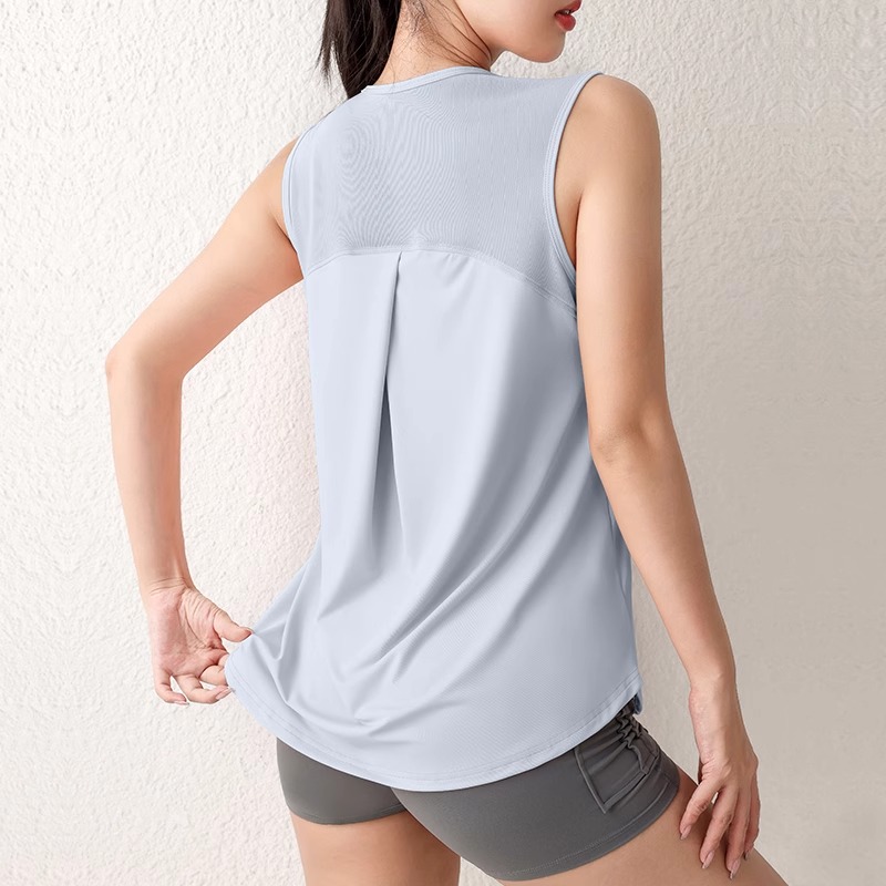 女性のルーズ速乾性スポーツタンクトップ新しいヨガトレーニング - Pilates Yoga Jacket のレビューと価格