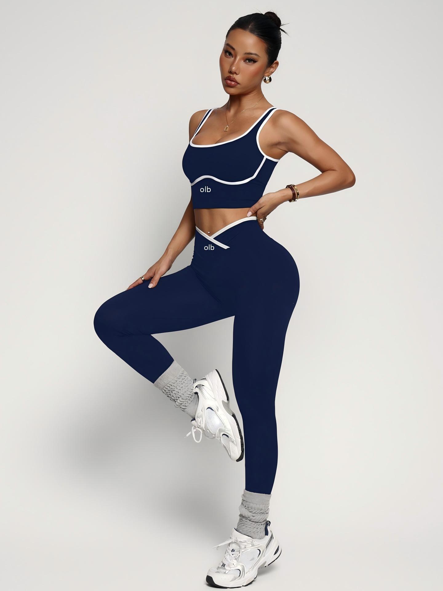 2ピースの新しいスポーツブラベストパンツフィットネススーツ、 - Pilates Yoga Gear のレビューと価格