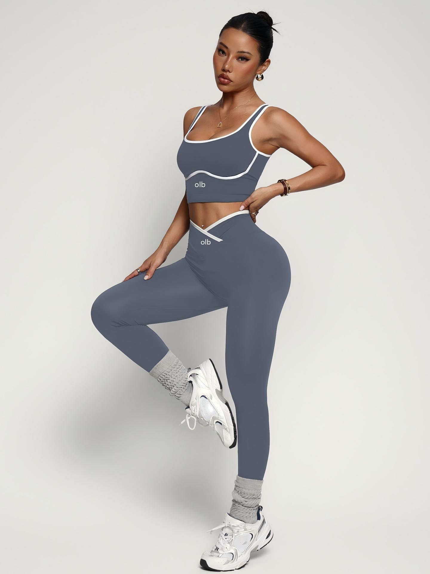 2ピースの新しいスポーツブラベストパンツフィットネススーツ、 - Pilates Yoga Gear のレビューと価格