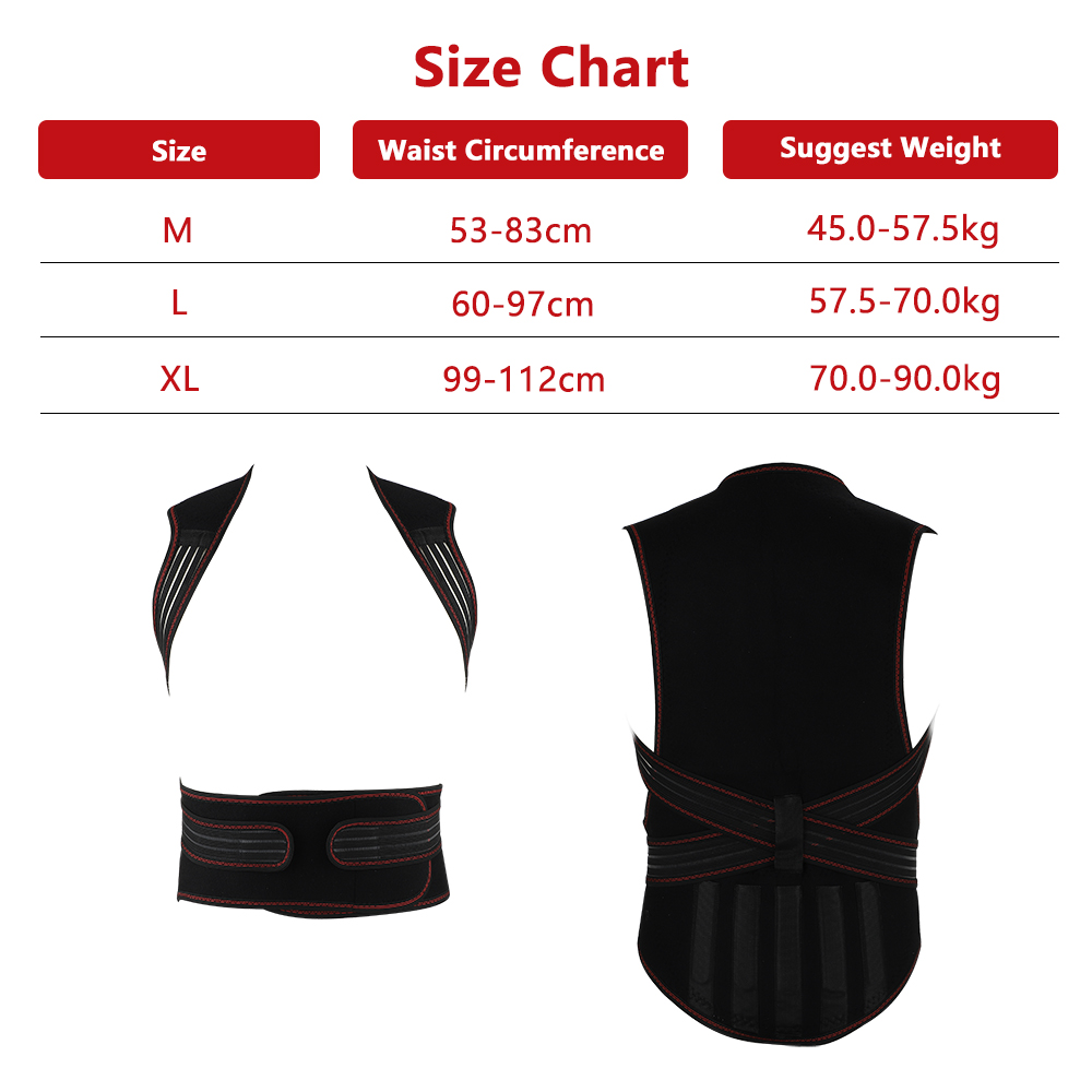 自己発熱式背部サポートウエストブレース磁気加熱コレクターベル - Posture Pole Corrector のレビューと価格