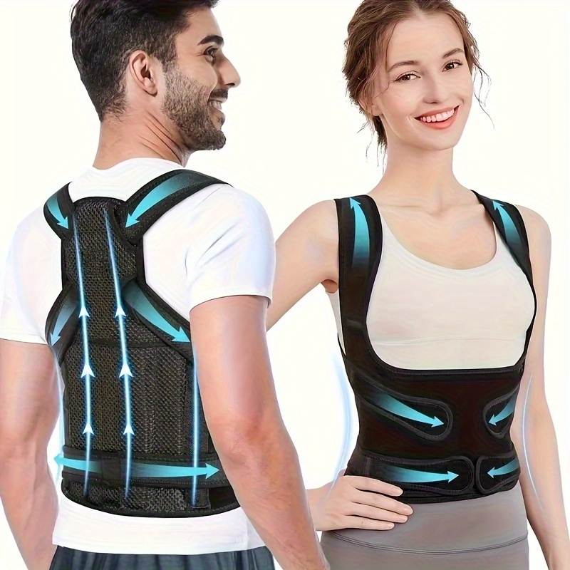 女性男性用背筋矯正ベルト、調節可能＆軽量 - 脊柱側弯症＆猫 - Posture Pole Corrector のレビューと価格