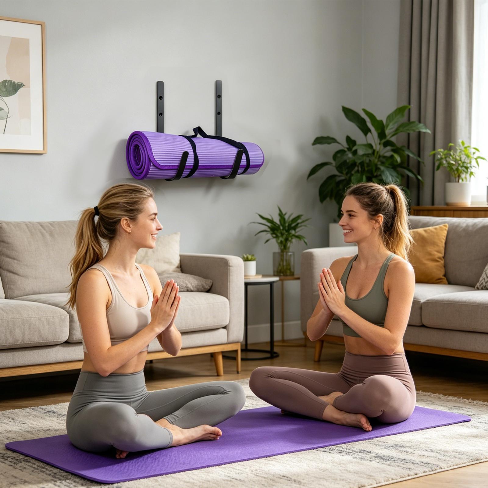 ヨガマットハンガーフォームローラーシェルフ曲線デザインヨガマ - Pilates Yoga Garage のレビューと価格