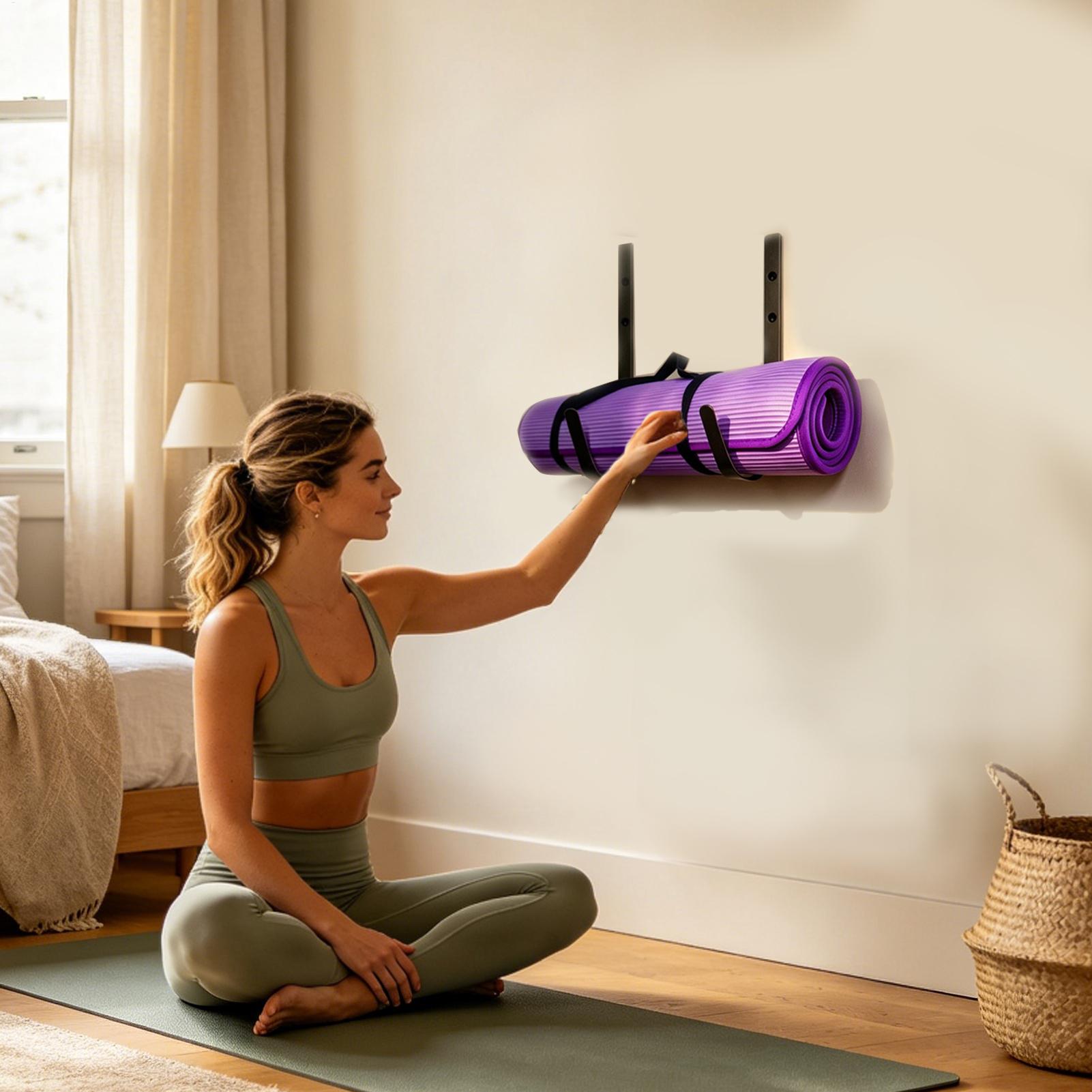 ヨガマットハンガーフォームローラーシェルフ曲線デザインヨガマ - Pilates Yoga Garage のレビューと価格