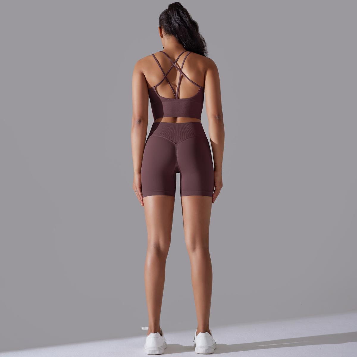 女性のためのシームレスなヨガトラックスーツ,セクシーなスポー - Pilates Yoga Gear のレビューと価格