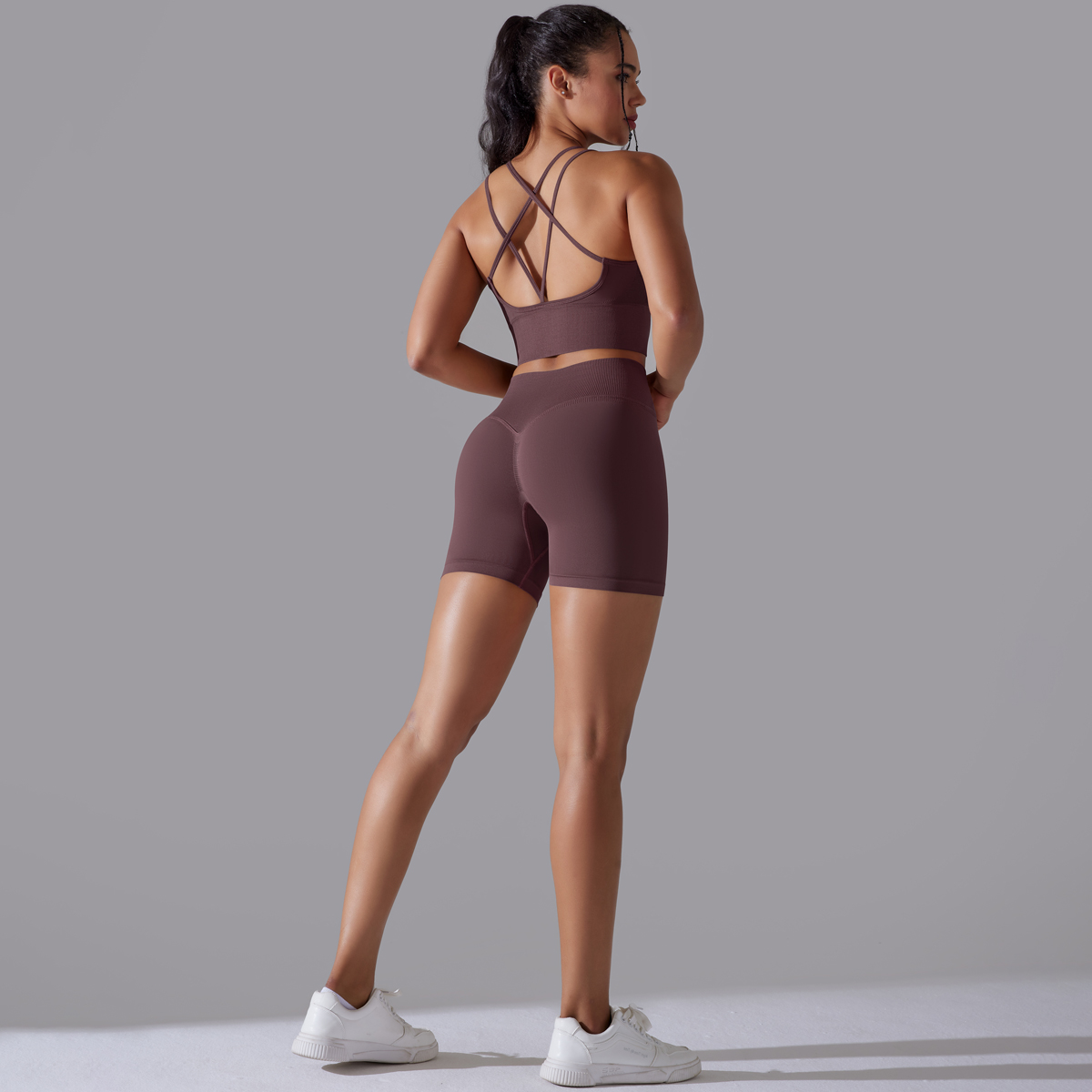 女性のためのシームレスなヨガトラックスーツ,セクシーなスポー - Pilates Yoga Gear のレビューと価格