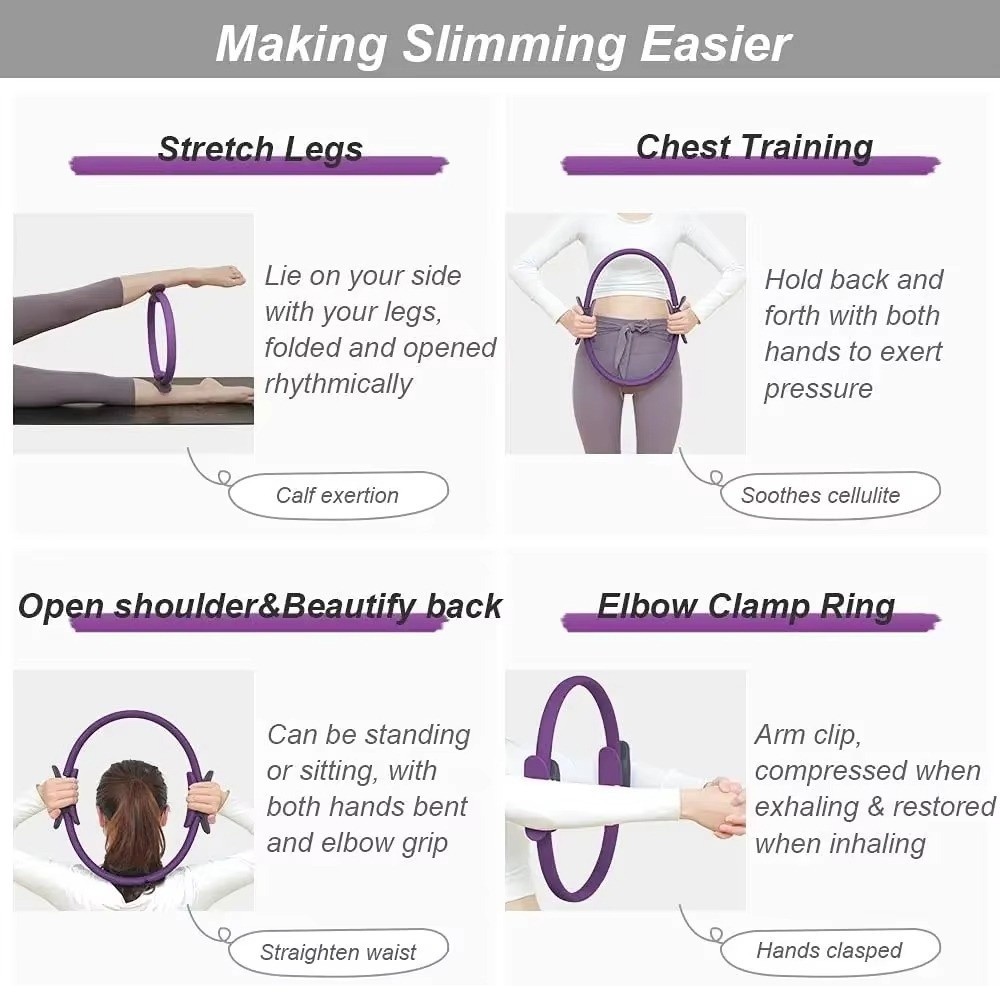 エクササイズヨガピラティスリング多機能スポーツレジスタンスリ - Pilates Yoga Resistance Ring のレビューと価格