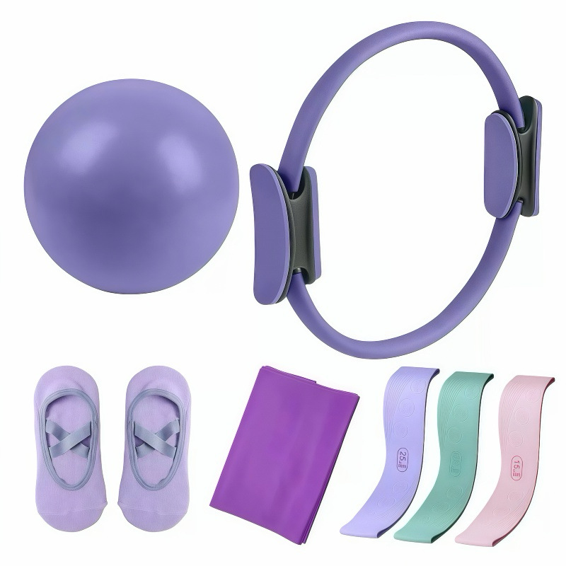 ピラティスセット シェイピング5点セット ヨガボール ヨガリ - Pilates Yoga Resistance Ring のレビューと価格
