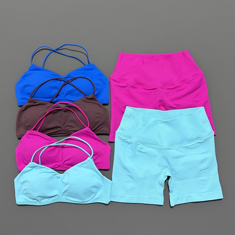 2ピース ビジョンジムセット レディース ヨガ クロップトッ - Pilates Yoga Gear のレビューと価格