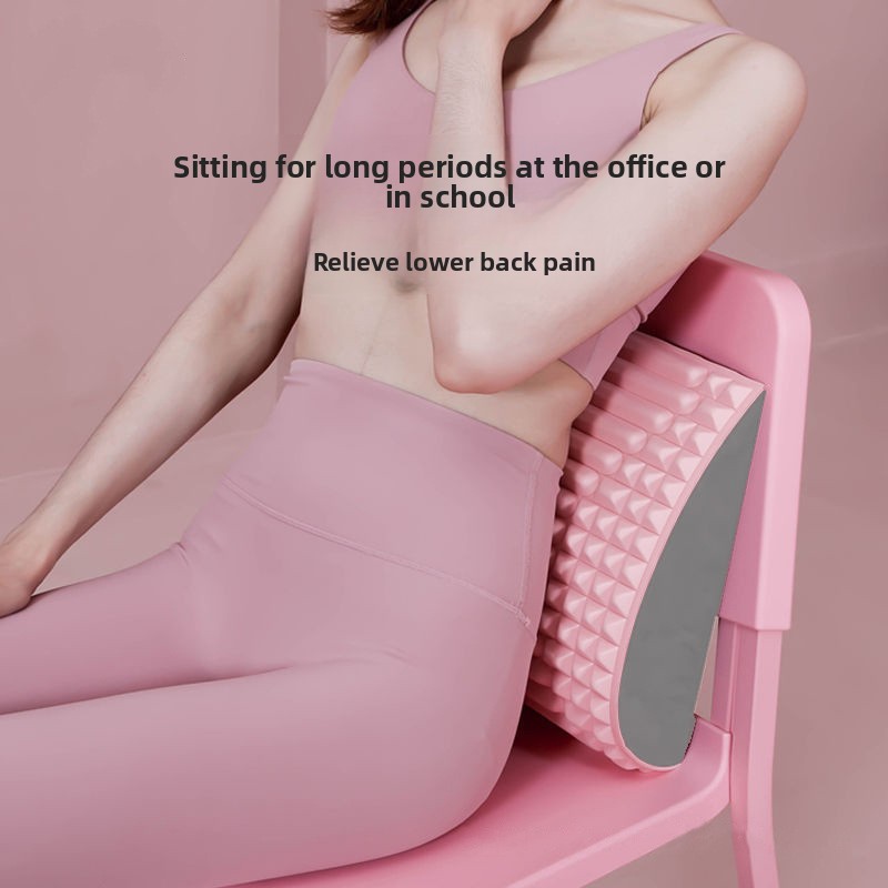背中ストレッチ枕 腰マッサージ ネックランバーサポートマッサ - Posture Pole Corrector のレビューと価格