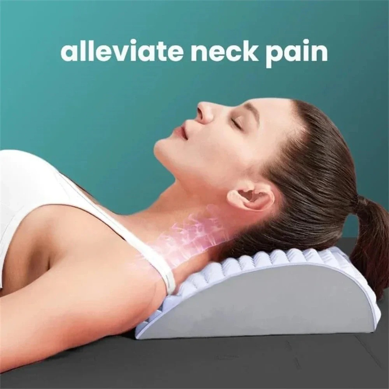 背中ストレッチ枕 腰マッサージ ネックランバーサポートマッサ - Posture Pole Corrector のレビューと価格