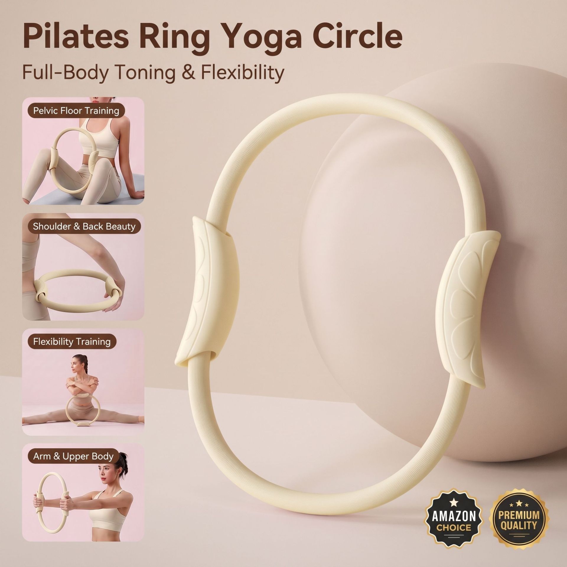 ピラティスリング、ヨガリング、骨盤底筋トレーニング、ボディシ - Pilates Yoga Resistance Ring のレビューと価格