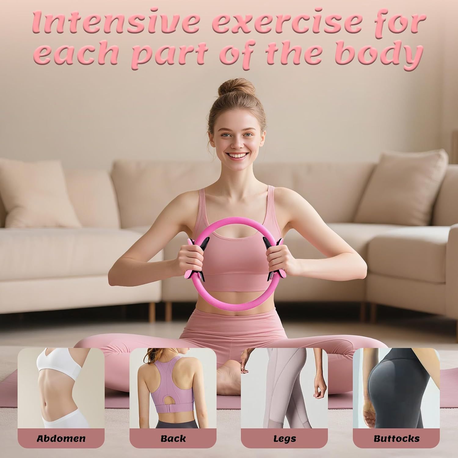 ピラティス11点セット、13インチマジックリング、ピラティス - Pilates Yoga Resistance Ring のレビューと価格