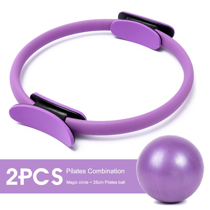 25cmヨガピラティスリングセット（抵抗バンド付き）フィット - Pilates Yoga Resistance Ring のレビューと価格