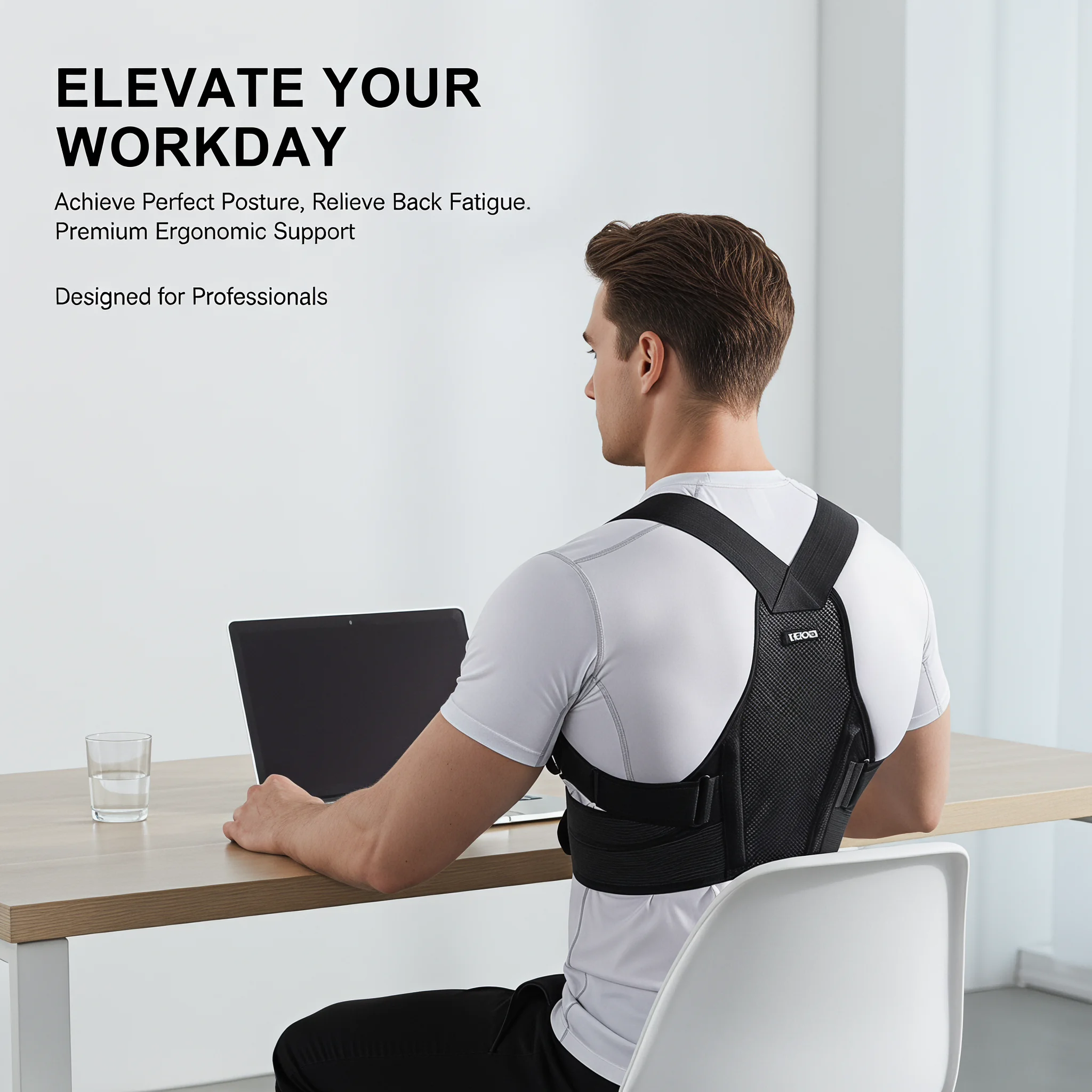 VBOSI調整可能な姿勢矯正器、通気性メッシュバックショルダ - Posture Pole Corrector のレビューと価格
