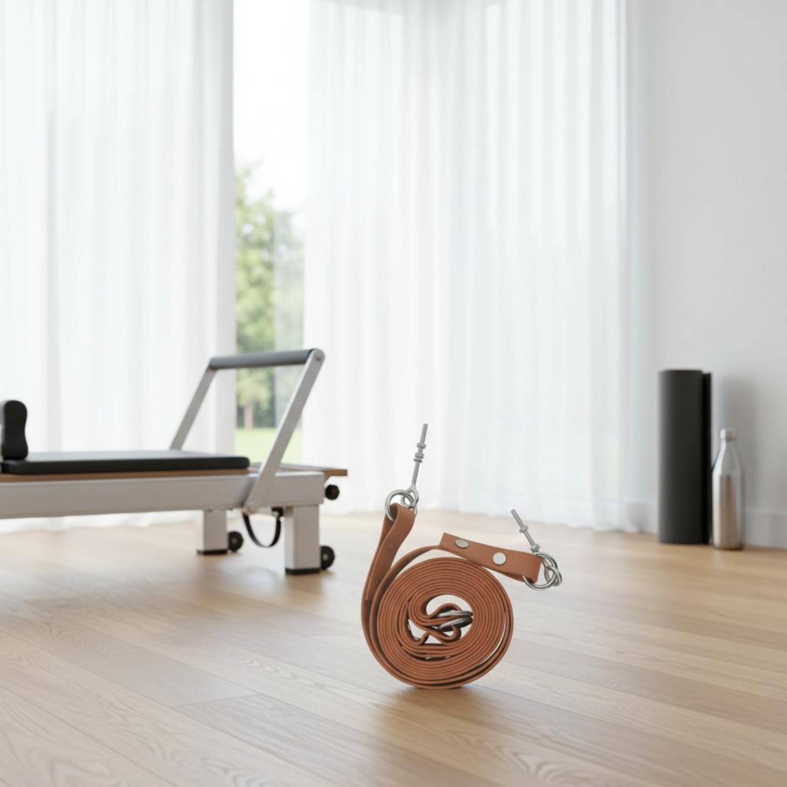 リフォーマー ダブルループストラップ 調節可能なピラティス  - Pilates & Yoga With Harna のレビューと価格