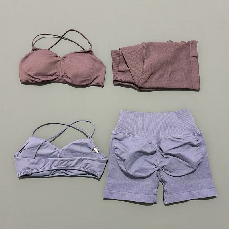 2ピース ビジョンジムセット レディース ヨガ クロップトッ - Pilates Yoga Gear のレビューと価格