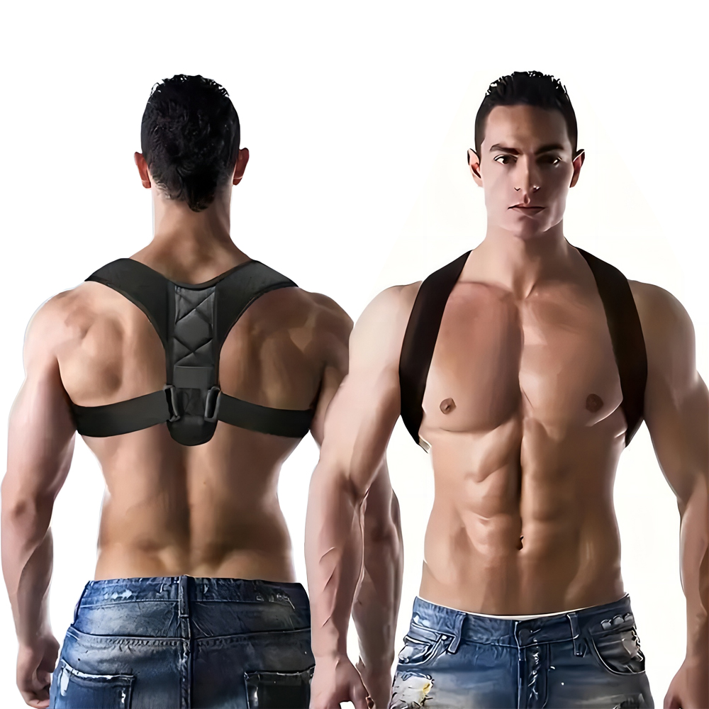 背中の姿勢矯正ベルトせむし矯正大人男性と女性座り姿勢矯正ベル - Posture Pole Corrector のレビューと価格