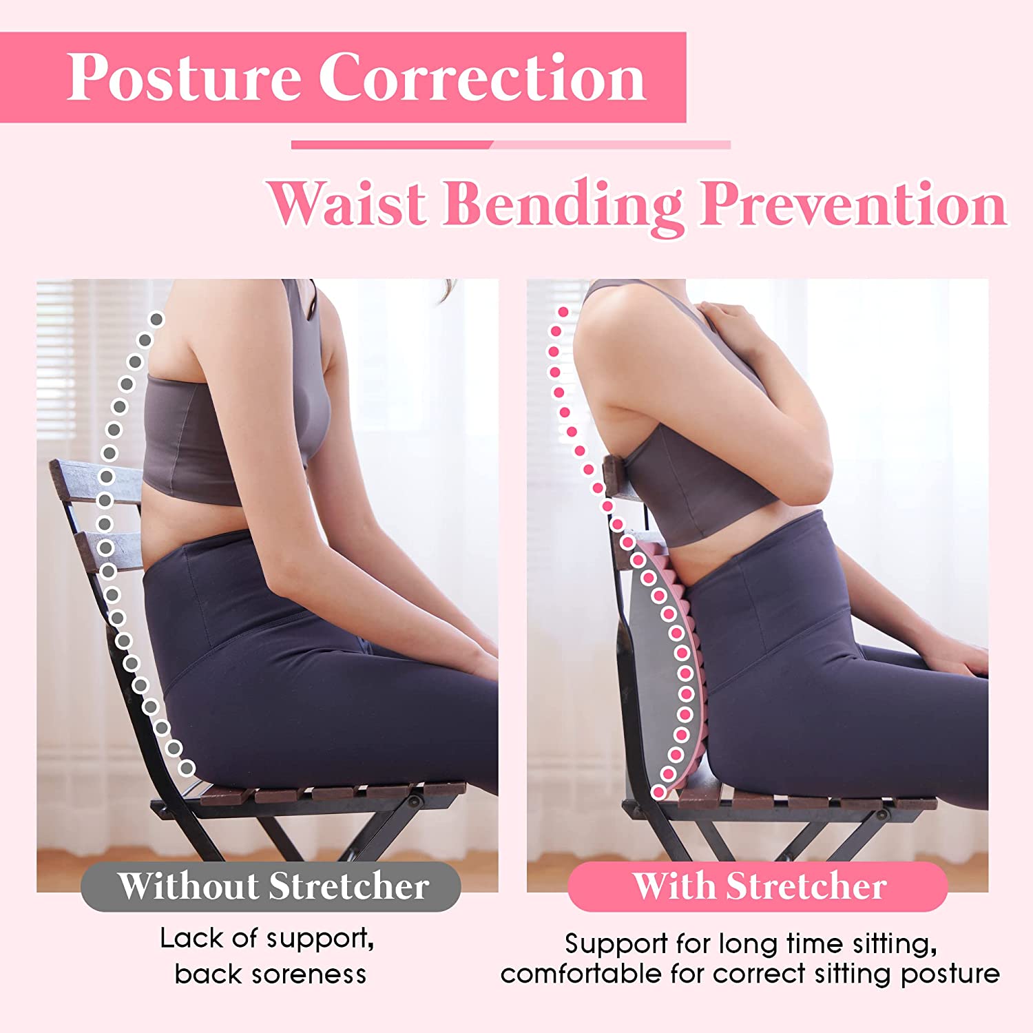 腰痛緩和治療ストレッチャー背中ストレッチャー枕慢性腰椎サポー - Posture Pole Corrector のレビューと価格