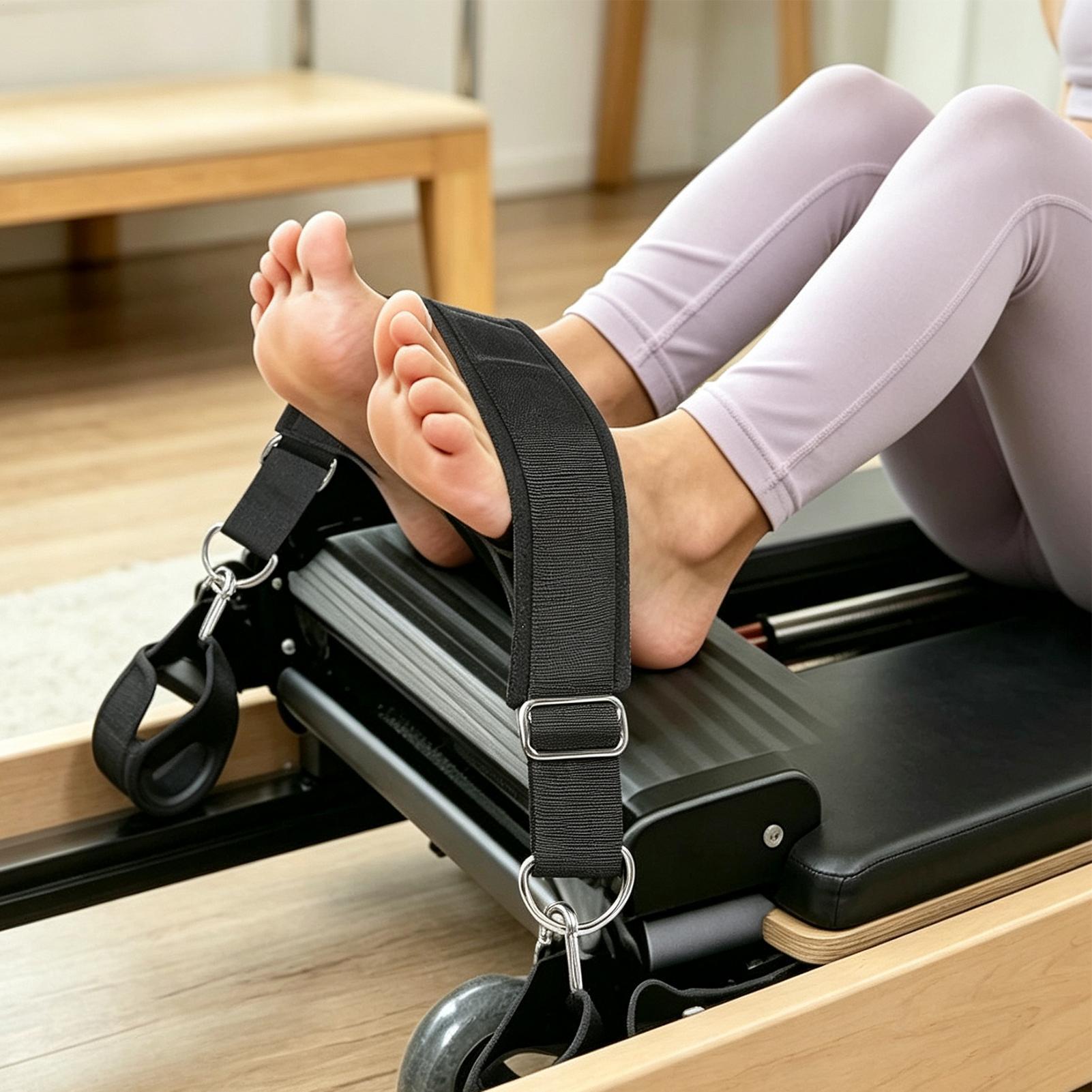 リフォーマーフットストラップ ダブルループ 厚手 滑り止め  - Pilates Yoga &A のレビューと価格